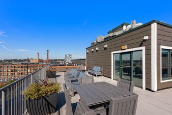 Riverside bbq and firepit area